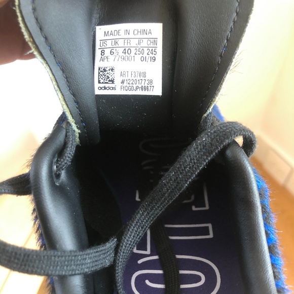 Adidas Stan Smith Blue Leopard print US8 EU40 - Picture 6 of 6